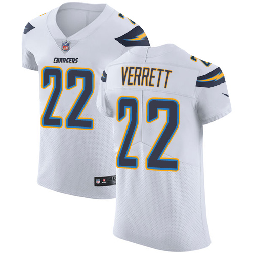Nike Chargers #22 Jason Verrett White Men's Stitched NFL Vapor Untouchable Elite Jersey